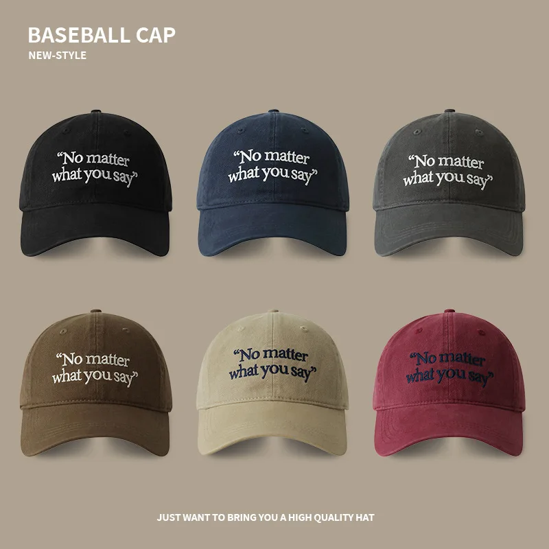 

2024 New Big Head Embroidered Baseball Cap Men's and Women's Outdoor Sunshade Curved Eaves Adjustable Golf Hat Gorras De Béisbol