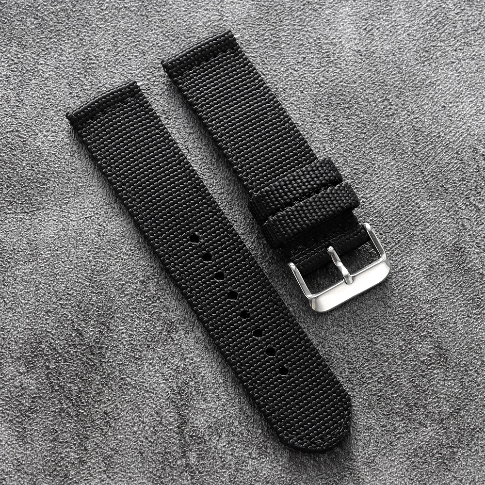 Durable Nylon Canvas Quick Release Sport Watch Band - Men's Wrist Strap
