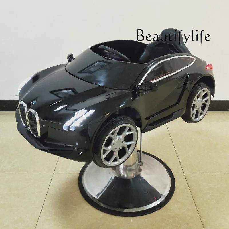 

Simple Retro Barber Chair for Hair Salon Cartoon Car Design Cute Seat
