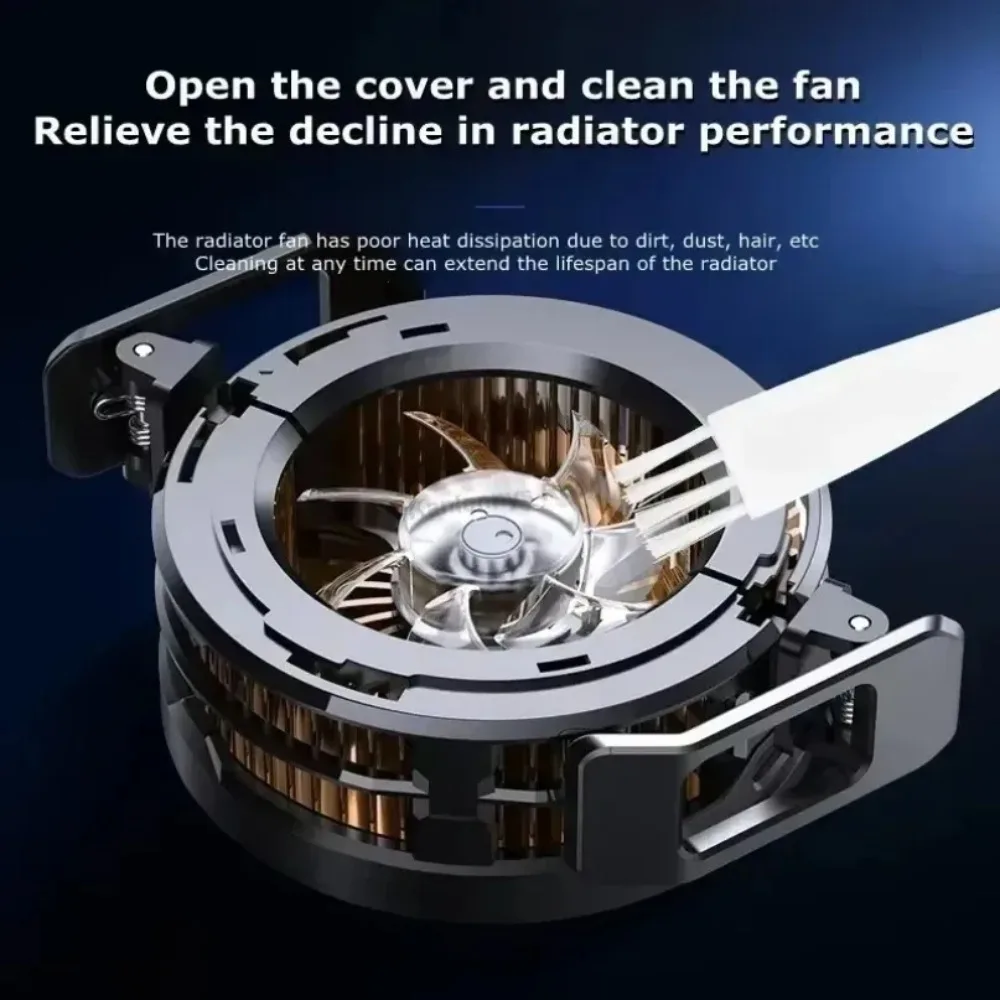 Universal 2 IN 1 Phone Cooler Semiconductor Cooling Magnetic Back Clip CX08 CX07 Fan Freeze Radiator for iPhone iOS Android PUBG