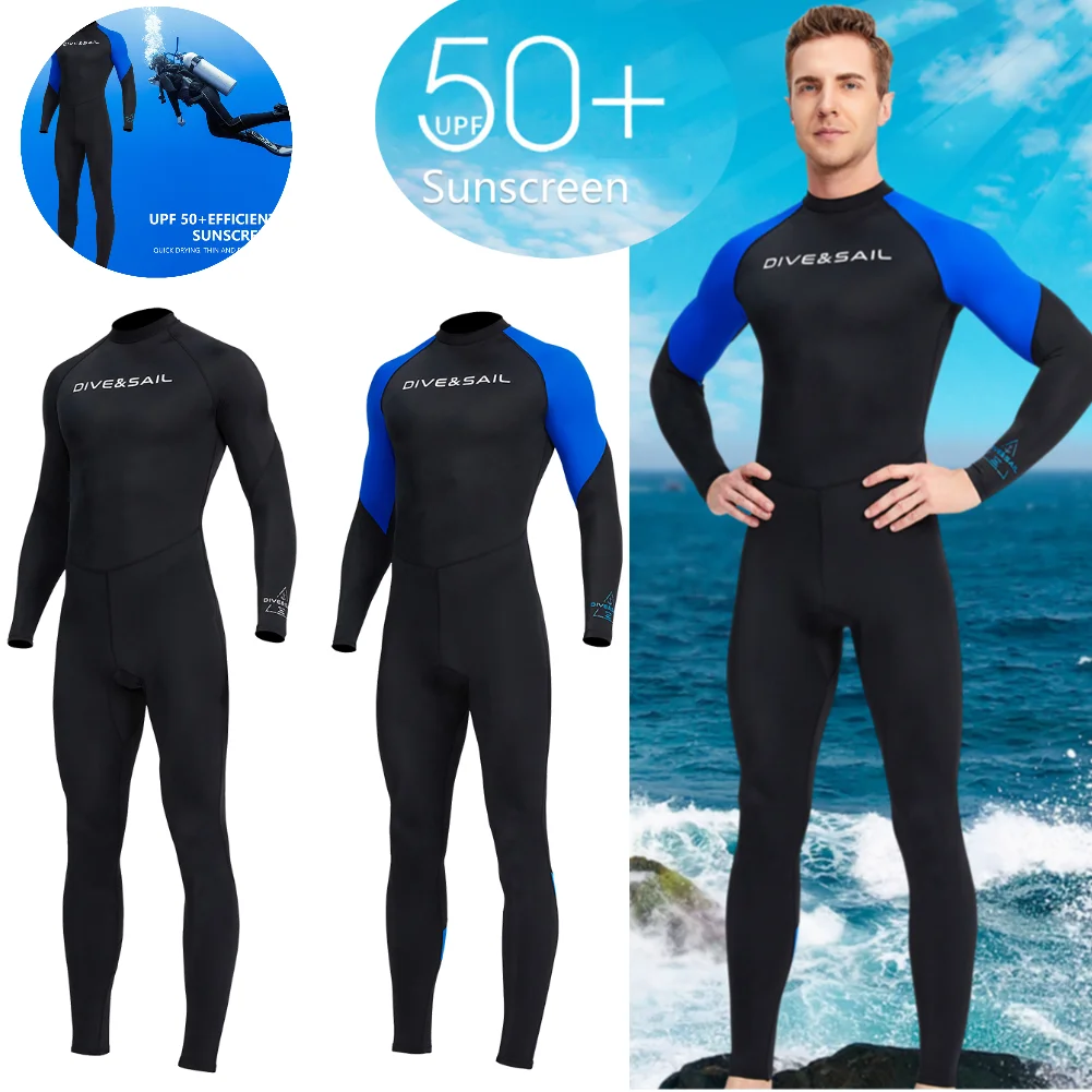 Wetsuit Men Diving Clothes Sunscreen Snorkeling Surfing Swimsuit Warm Wetsuits Swimming Swimwear Full Suit male swim rash guard