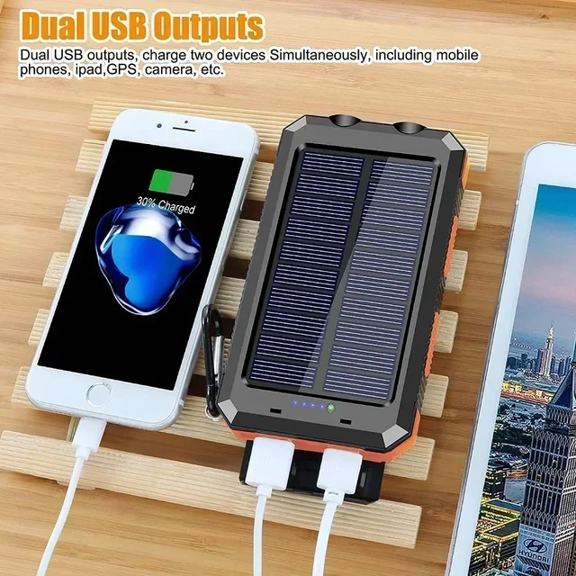ONEPLUS 50000mAh Solar Power Bank, Portable Charger with LED Light 5