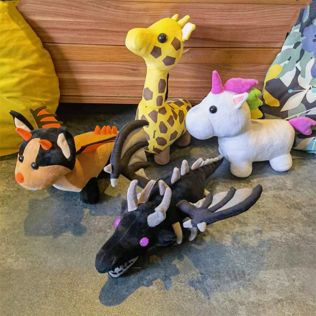 Adopt Me Pets Bat Dragon Shadow Dragon Giraffe Adopt Me Pets Evil Unicorn Plush Toys Plushies Action Figures Cute Stuffed Dolls
