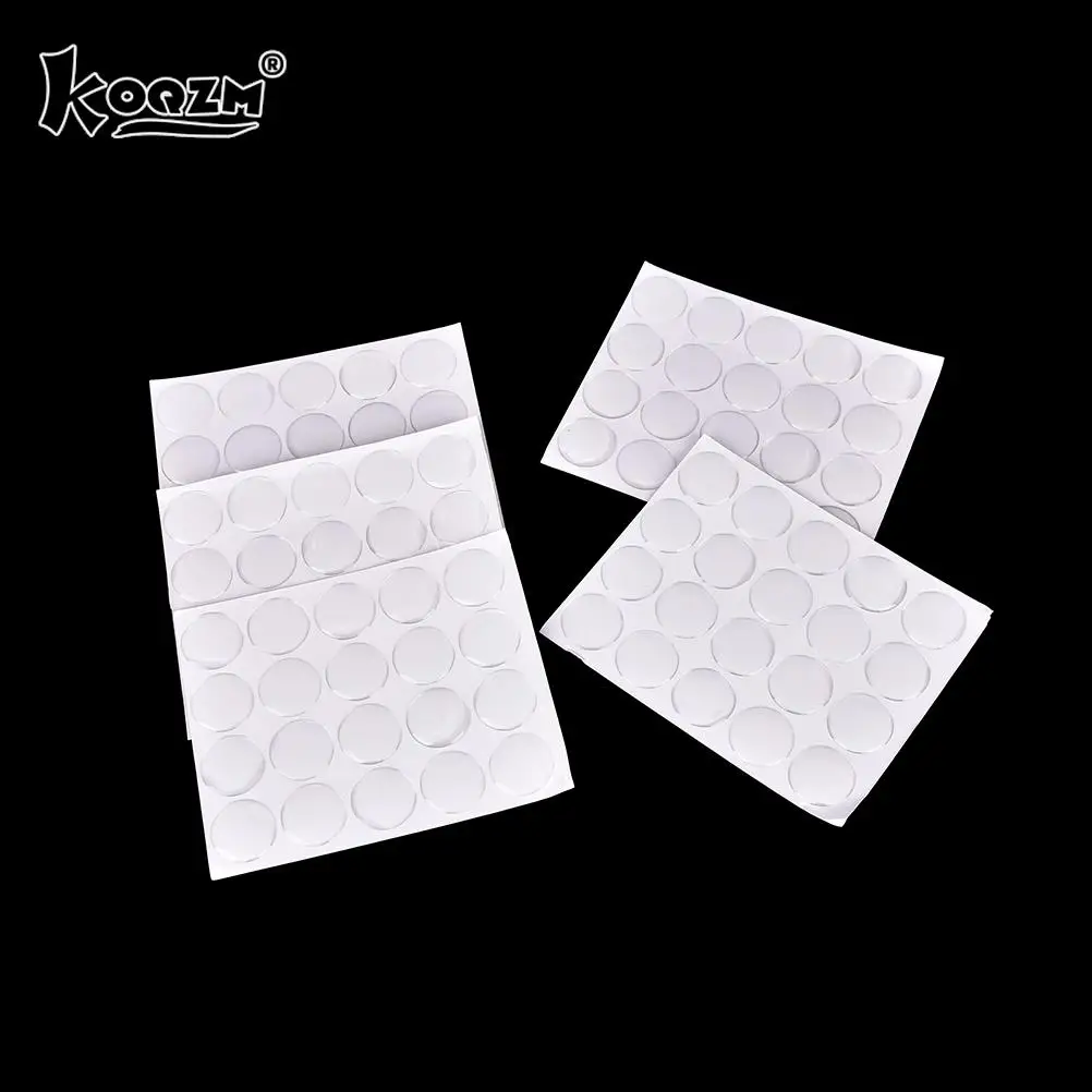 Adhesive Stickers 100PCS 1" Round 3D Crystal Clear Epoxy Adhesive Circles Dome Sticker Bottle Cap