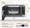 76  1.6 cu.ft Cyclonic Inverter  Microwave Oven 1250  Power with Genius Sensor Cooking, 19.44"D x 2 5