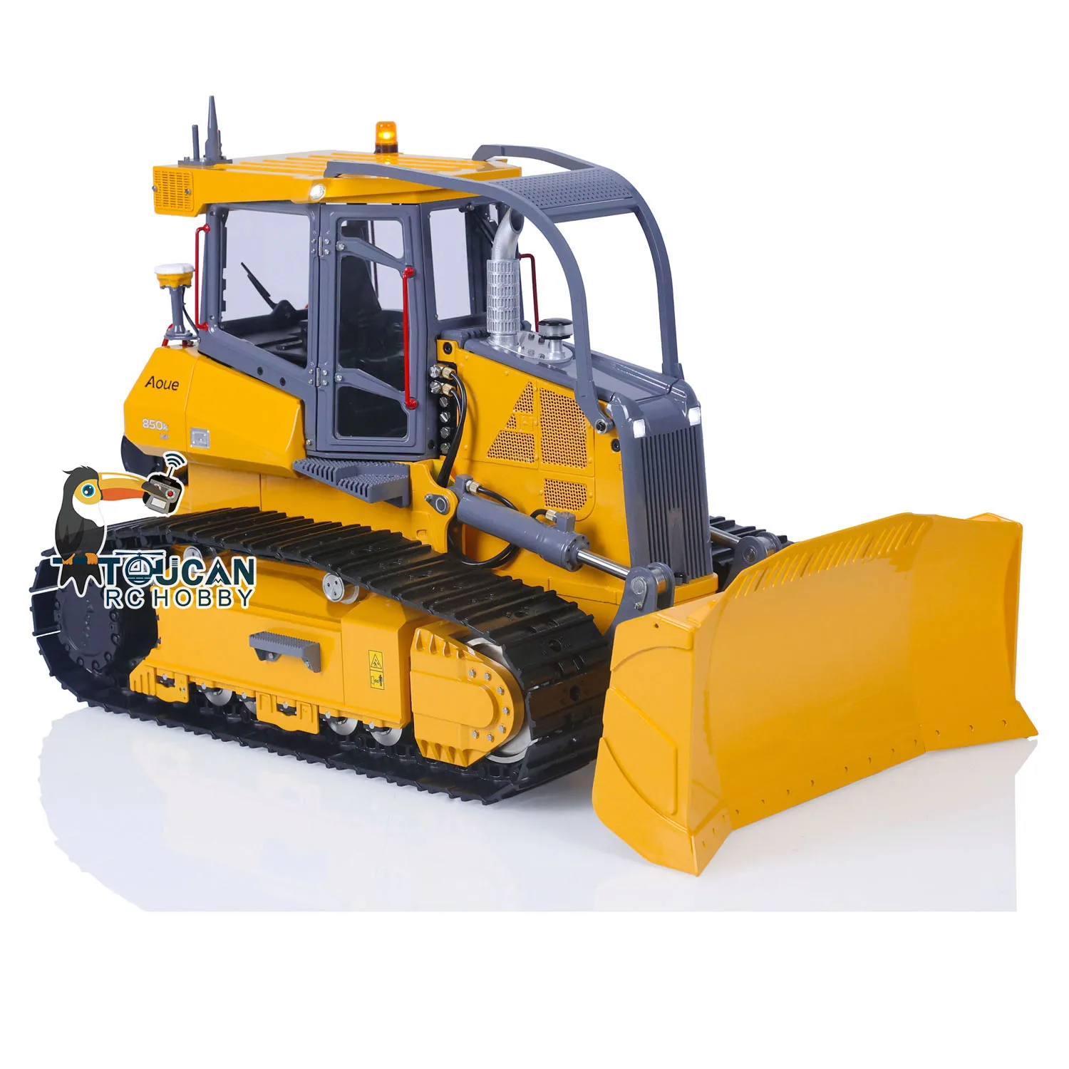 

1/14 LESU RC Metal Hydraulic Dozer Aoue 850K Black Track Bulldozer Painted Assembled Remoted Control Truck Light Toy TH22777