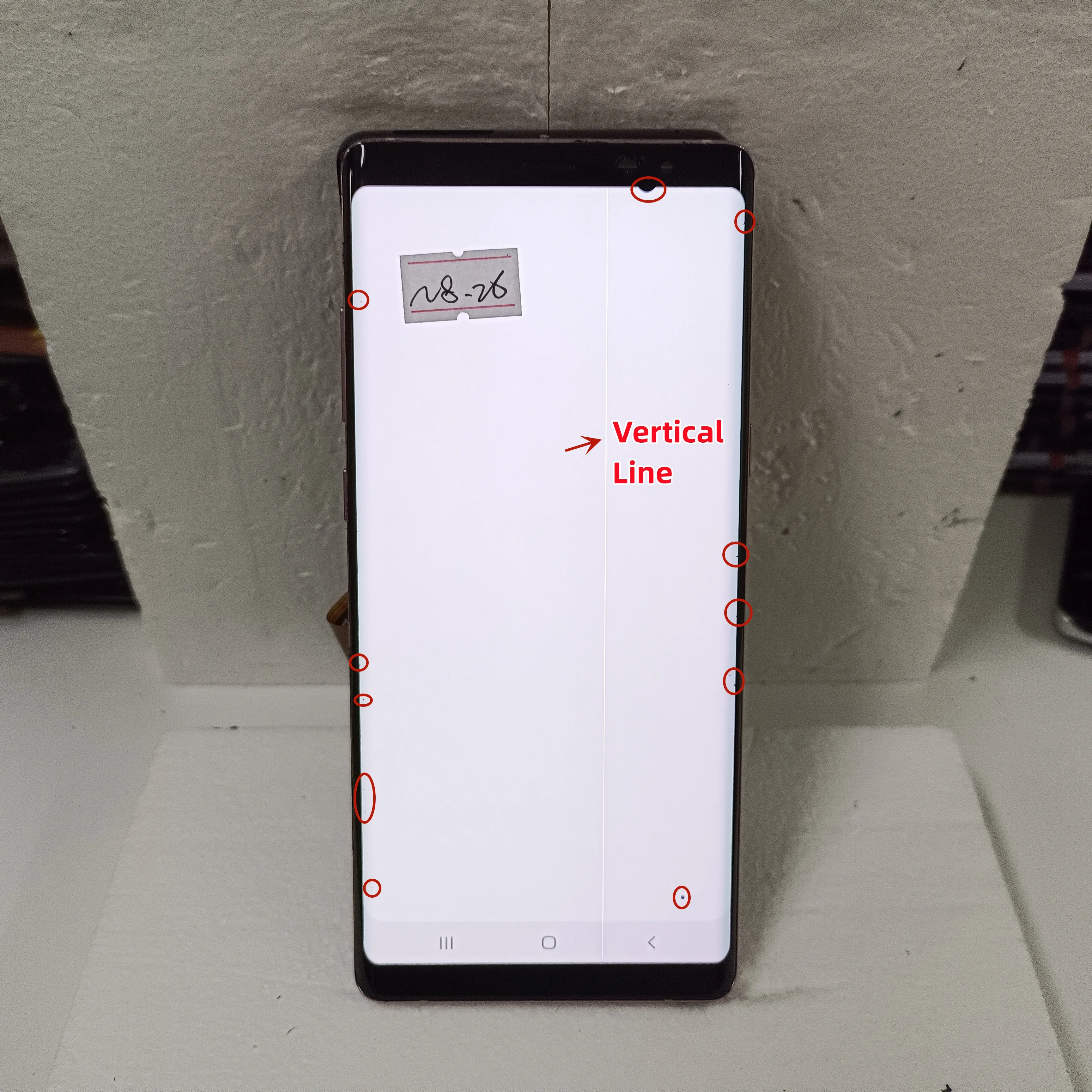 Amoled Note 8 6.3 ''Lcd Per Samsung Galaxy Note8 N9500 N950Fd N950F Lcd Withburn Shadow Display + Touch Screen Digitizer Assembly