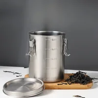 Pots hermétiques à thé, récipients hermétiques pour céréales entiers pour aliments, récipient scellé en acier inoxydable, stockage de grains de café hermétiques 5