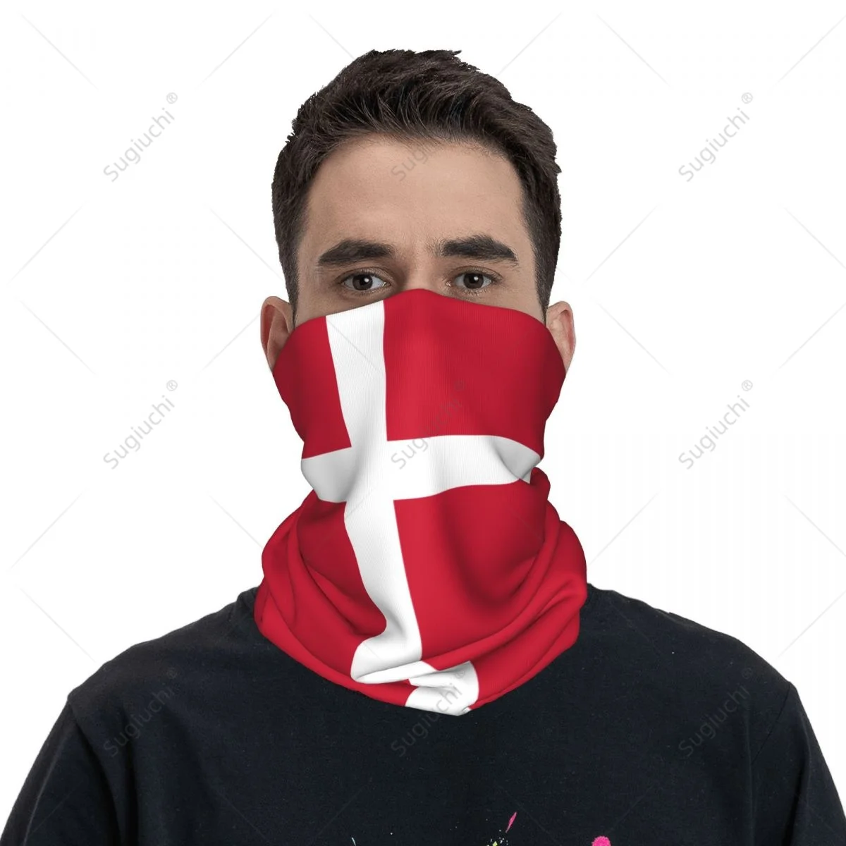 

Unisex Denmark Flag Neckerchief Scarf Neck Face Mask Scarves Neck Warmer Seamless Bandana Headwear Cycling Hiking