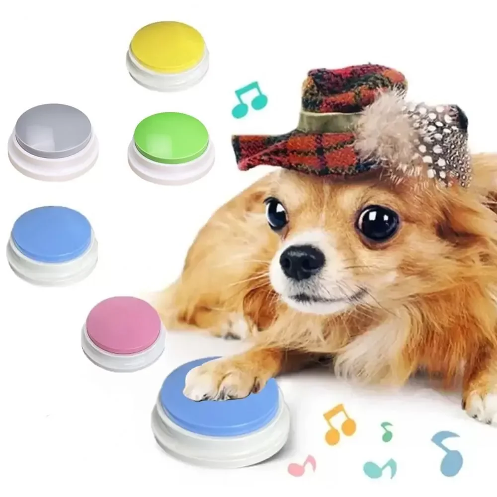 Dog Buttons Pet Voice Recording Button Dog Answering Button Cat Talking Button Dog Speaking Accessories 3