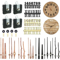 Y9RE Wood Clock Hands Mechanism with Hooks Clock Movement Replacement Kit for Clock 1