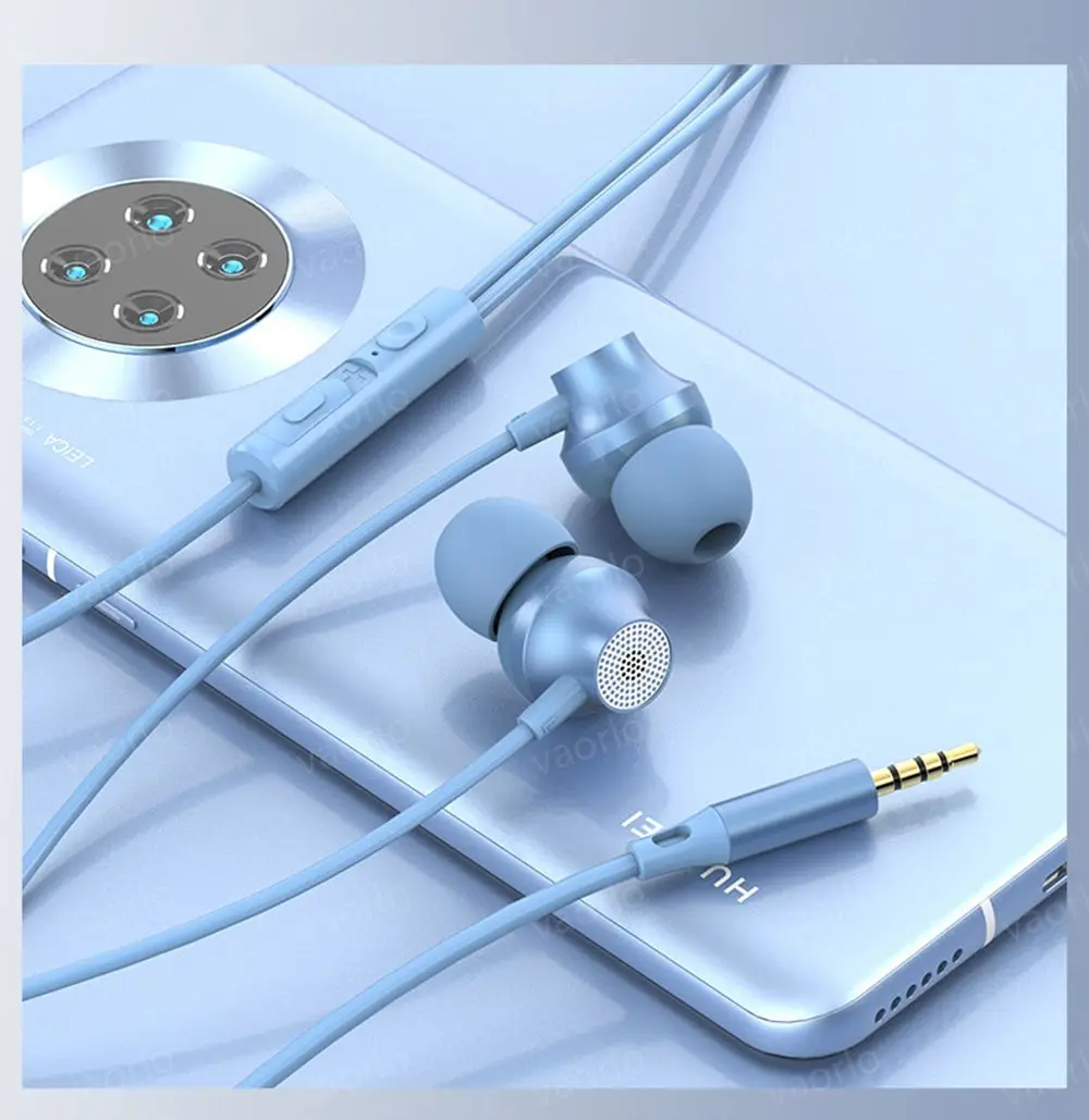 Digital Chip Wired Earphone 3.5mm AUX/Type C 9D HiFi Surround Heavy Bass In-Ear