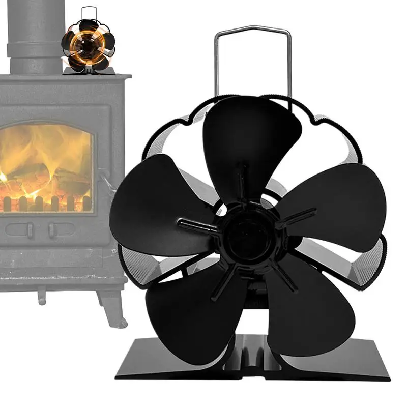 Therye.com-Ventilateur thermique pour poêle à granulés, 5 lames, chaleur  62, dessus de cuisinière, poêle à bois, cuillère à soupe - AliExpress