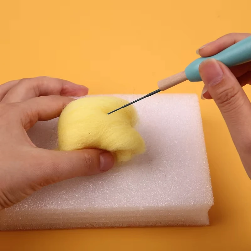 Wooden Handle Wool Felt Tools DIY Craft Needle Felting Accessories for Beginner needle felting kit wool felting kit 4Pcs
