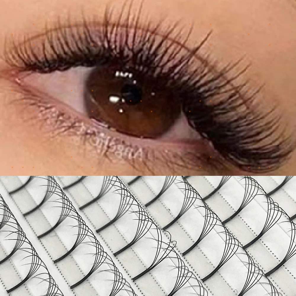 

Long Stem 3D 4D 5D 6D Premade Volume Fans High Quality Natural Soft Eyelash Extension For Wemean Makeup Lash Extension Supplies