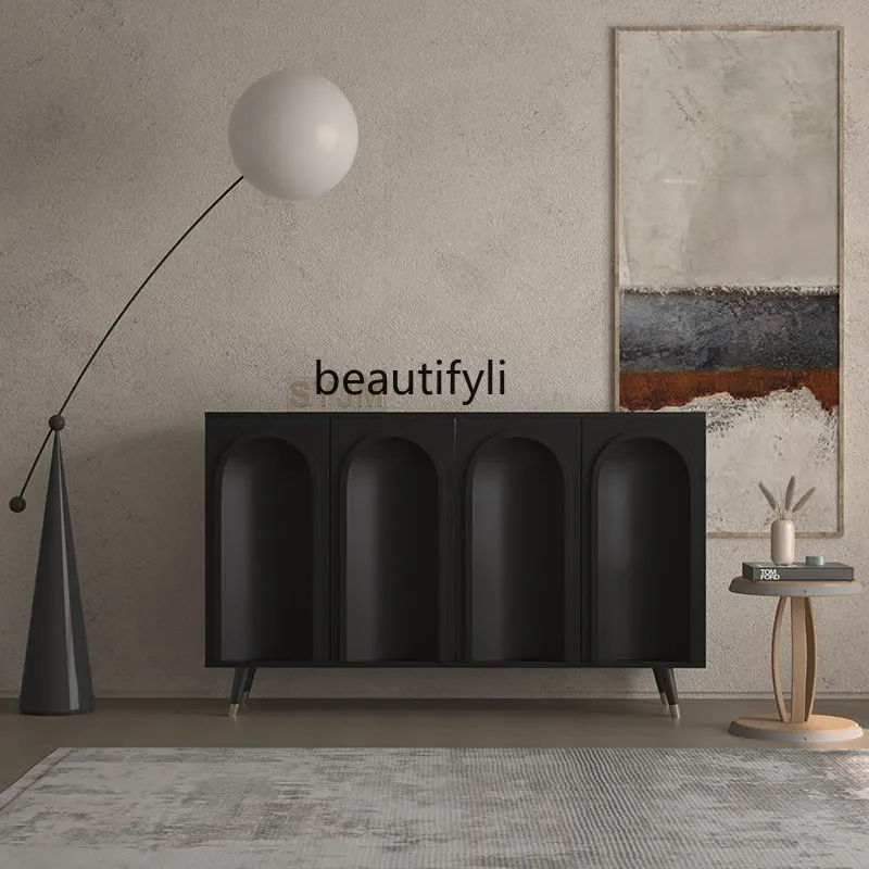 

Nordic Paint Sideboard Cabinet Modern Minimalist Italian Light Luxury Entrance Cabinet Tea Cabinet Wine Cabinet furniture