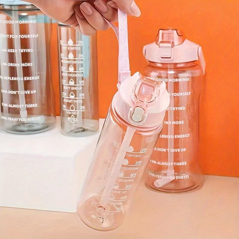 27oz Leakproof BPA-Free Sport Bottle w/Timer, Colorful for Outdoor/Gym, Xmas/Bday Gift