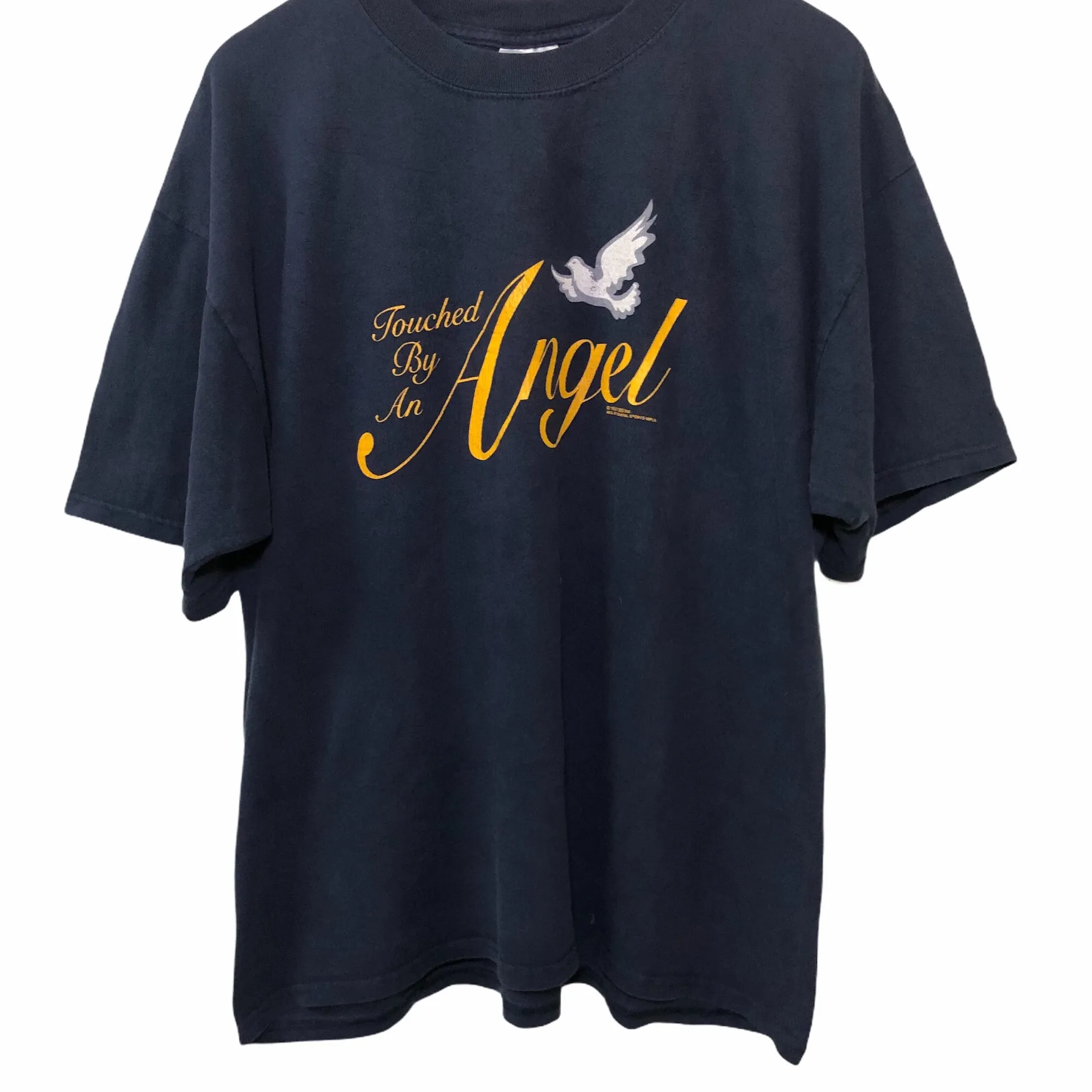 Vintage Anni '90 Touch By An Angel American Fantasy Drama Television Series Promo T Shirt Taglia Xl Maniche Lunghe O Corte