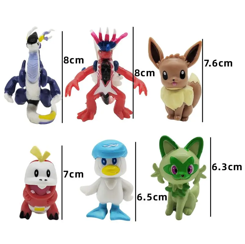 Genuine Pokemon Scarlet and Violet Figures Series 10cm Miraidon Koraidon  Action Figure Collection Toy For Kids - AliExpress