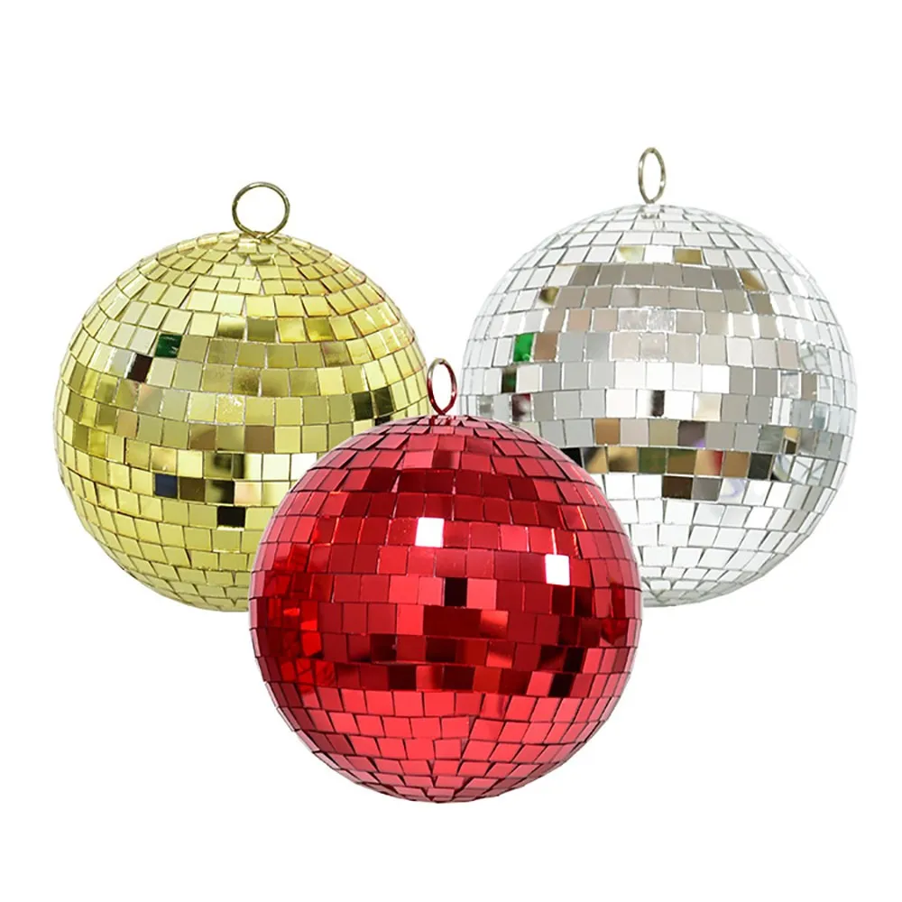 Palline Da Discoteca Oro Rosa – Addobbi Per Albero Di Natale – Popculturespot – Confezione Da 1