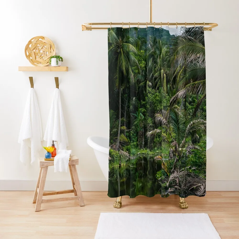

Lake in the Tyrona Nature Reserve, Colombia Shower Curtain Shower Waterproof Window Curtain
