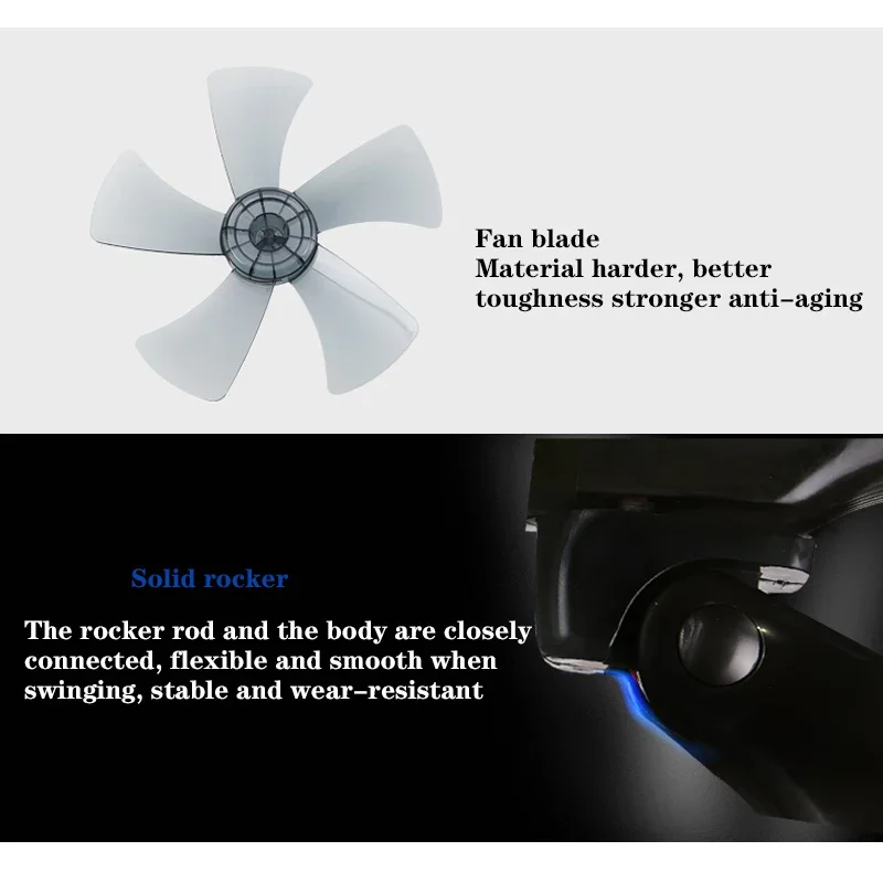 16 Inch Household Wall-Mounted Electric Fan Wall Fan 220V Mute Remote Control/Mechanical Electric Powerful Shaking Head