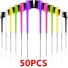 50pcs Hair Eyebrow Grooming Tool Double Sided Eyebrow Brush Comb Edge Control Brush Comb Hair Gel Smooth Styling Tool for women 1