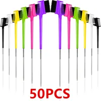 50pcs Hair Eyebrow Grooming Tool Double Sided Eyebrow Brush Comb Edge Control Brush Comb Hair Gel Smooth Styling Tool for women 1
