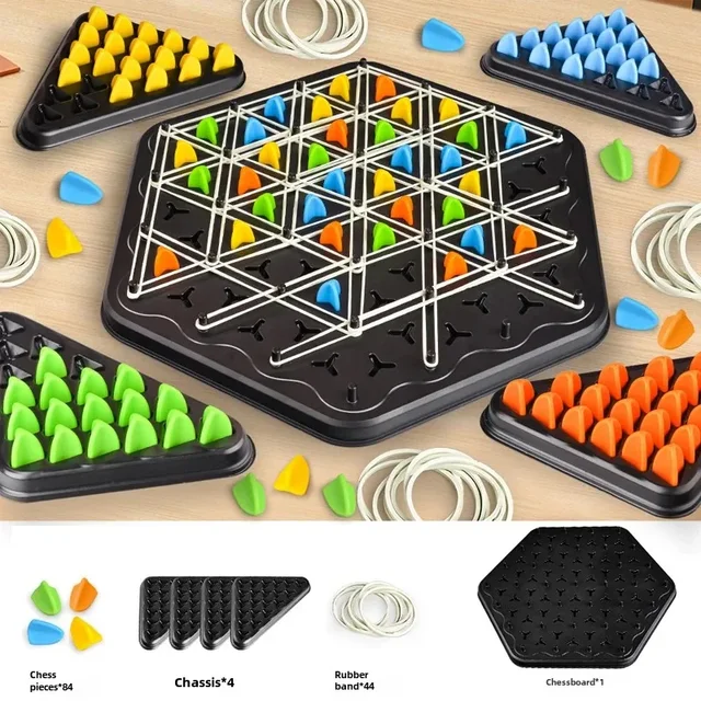 New Chain Triangle Chess Splendor Duel Board Strategy Game for Kids and Adults Fun Family Game Logic Chess Track Tables Game 6
