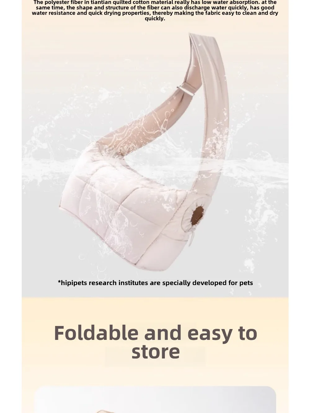 Portable Warm Cat Carrier Sling Bag - Image 5