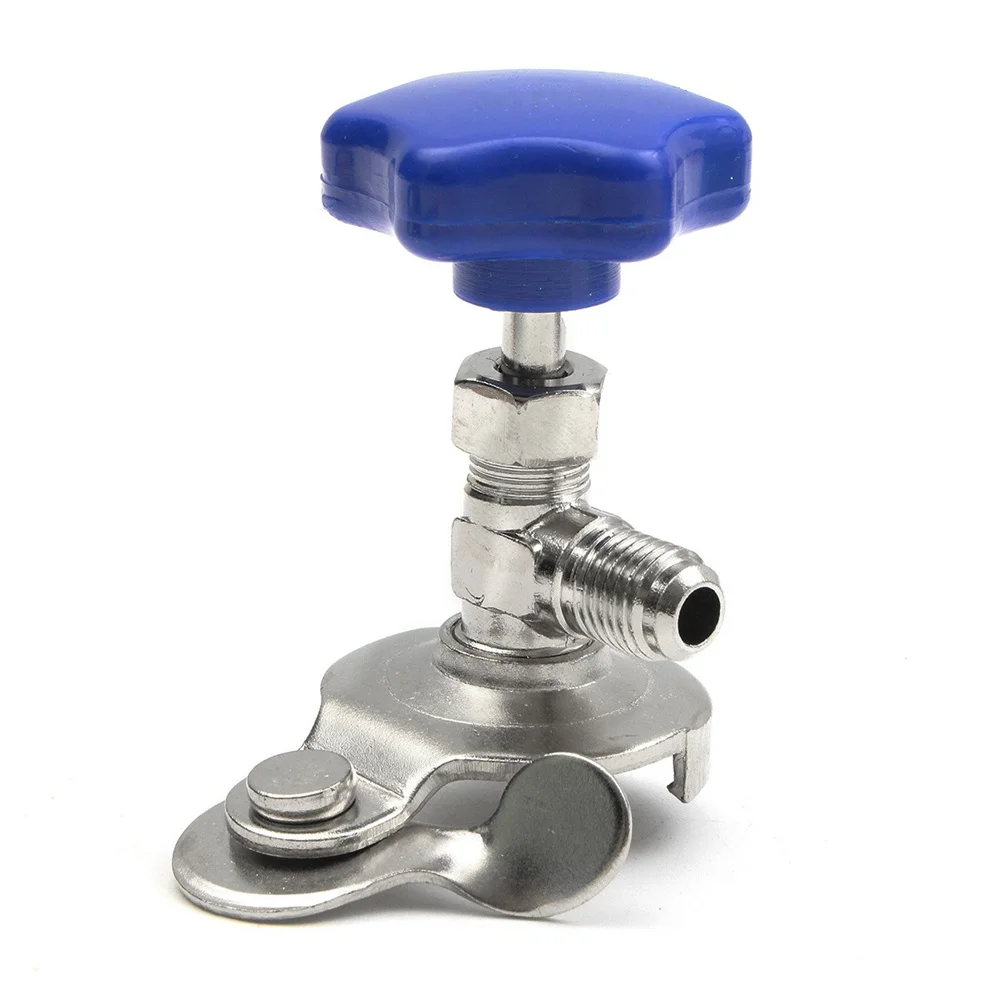 자동차 탭 어댑터 설치 가스 냉매 도구, 범용 프레온 r134a 밸브 오프너, R22 R600 R12 R410a