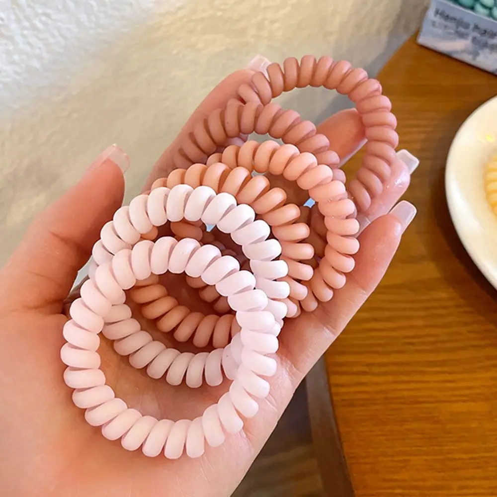 

All-match Resin Headdress Girls Korean Style Hair Accessories Elastic Hair Tie Women Scrunchies Telephone Line Hair Rope