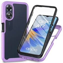 Enhanced Crystal Bumper Case with 360° Protection and Shockproof Design - OPPO A77 5G (PURPLE)