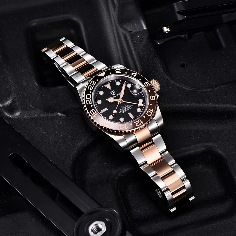 PAGANI DESIGN Original 2024 New GMT Men Mechanical Watches NH34 AR Sapphire Automatic Watch 100M Waterproof Sports Watch for Men 6