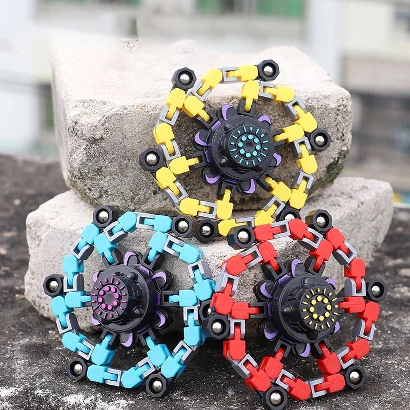 Deformed Fidget Spinner Chain Toys For Children Antistress Hand Spinner Vent Toys Adult Stress Relief Sensory Gyro Gift 4