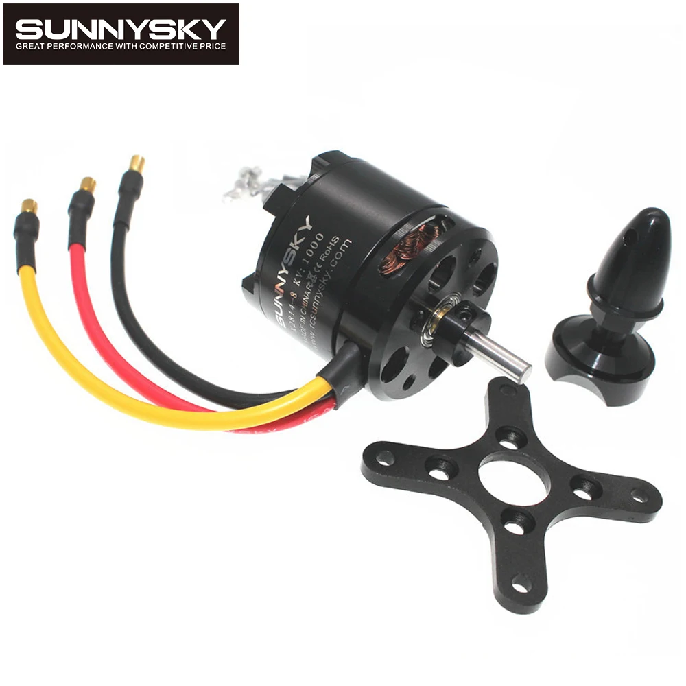 SunnySky X2814 900KV/1000KV/1100KV/1250KV/1450KV 3-4S Outrunner External Rotor Brushless Motor For RC 3D Airplane Aerobatic Toys thumbnail 2