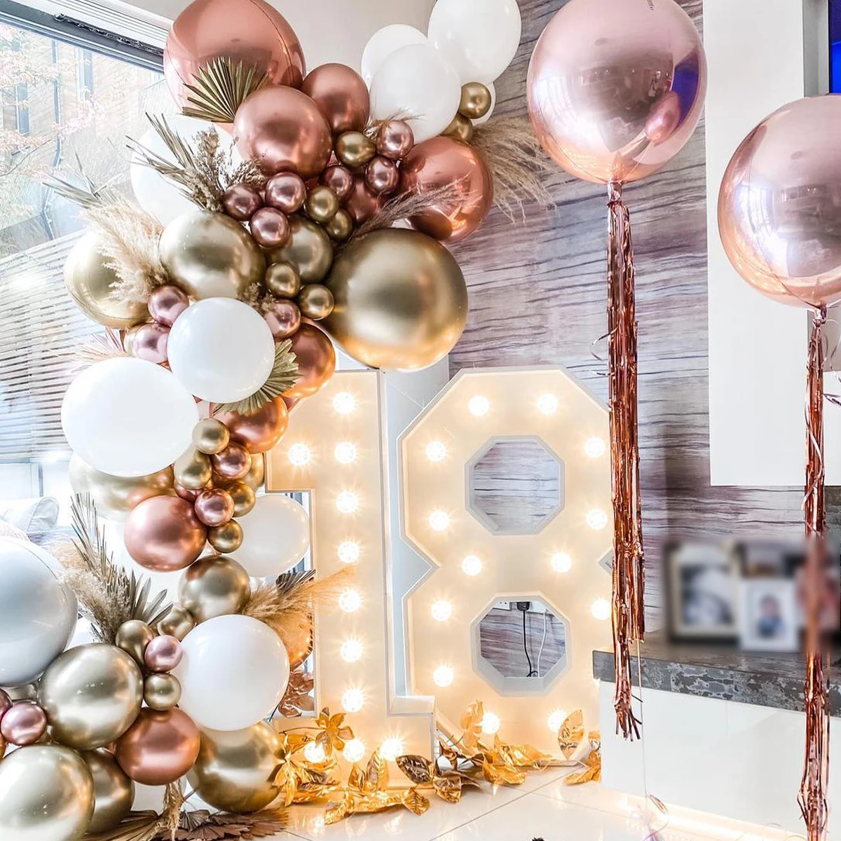 91,5 cm riesige Geburtstagsfigur mit 10 Lichtern, leuchtende Zahlenlampe, 30, 40, 50, Geburtstagsnummernrahmen, Babyparty-Ballon-Füllbox – Detail 19