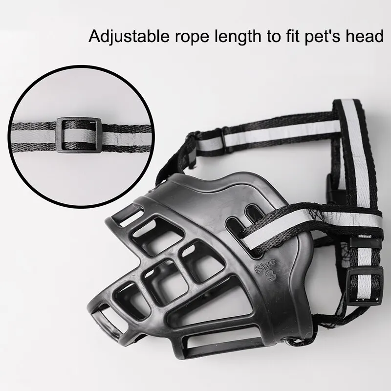 Dog Muzzle 1PC Breathable Guard Against Biting Barking Medium Large Dog Anti-barking For Pets