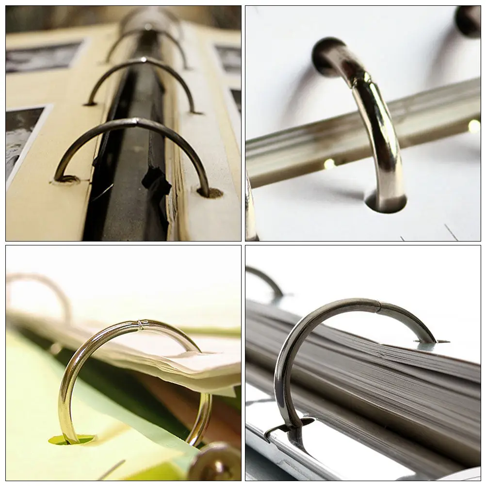 12개 금속 바인더 링, 헤비 듀티 원형 루즈리프 링, 플래너, 노트북, 스크랩북, DIY 바인딩, 인덱스 카드, 소책자용