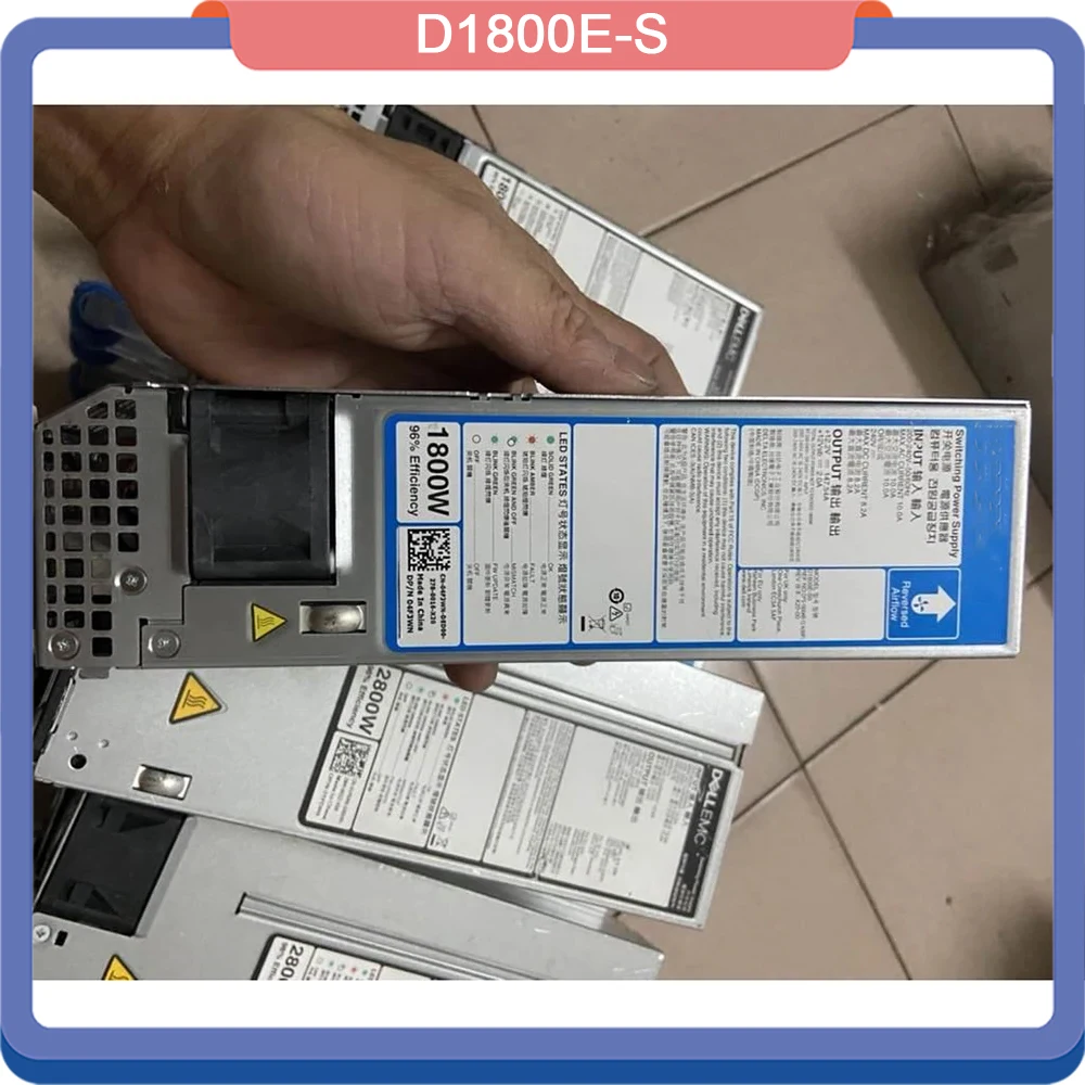 For EMC Server Power Supply 1800W For DELL 4F3WN 04F3WN D1800E-S 16th Generation R660 R760 1 For EMC Server Power Supply 1800W For DELL 4F3WN 04F3WN D1800E S 16th Generation R660 R760