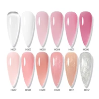 30ML Hard Gel For Nail Extension Milky White Builder Constructor Gel Self Leveling Reinforcement Nail Gels Camouflage Manicure 2