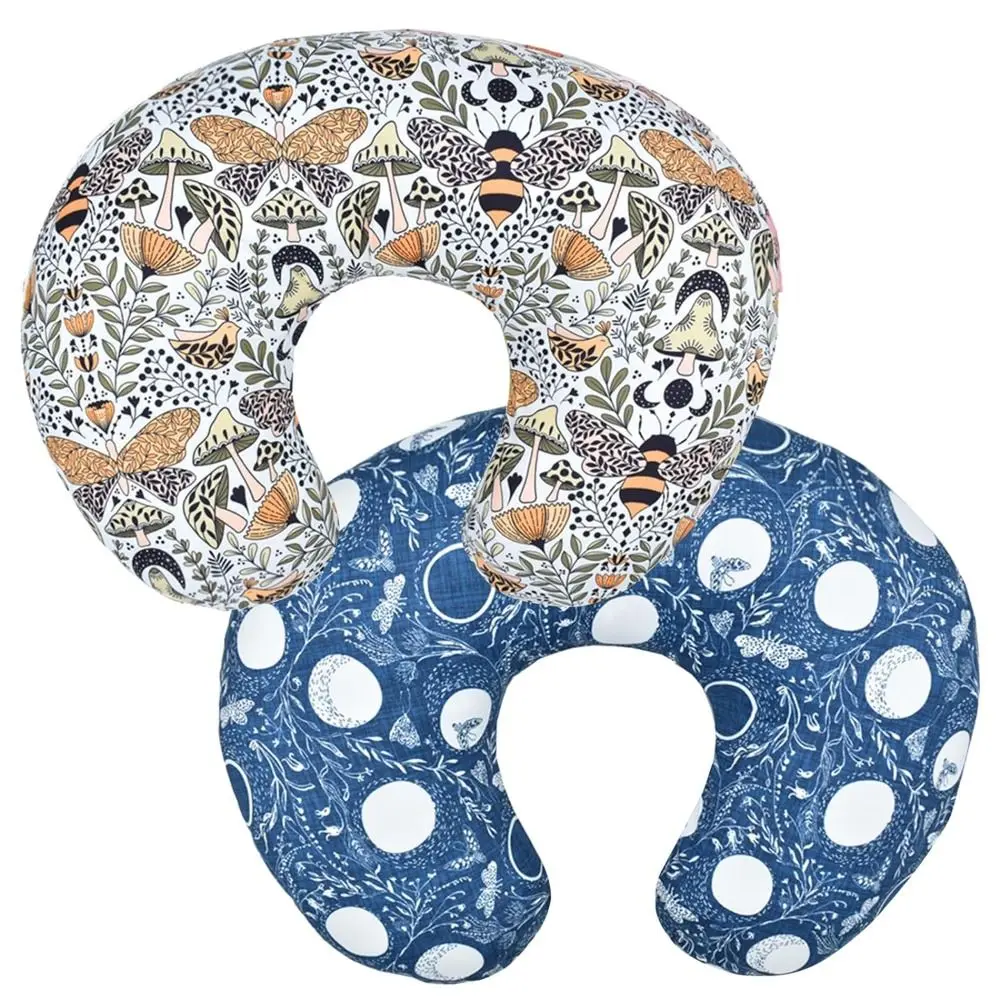 Stretchy Baby Nursing Pillow Cover Skin-friendly Replaceable Nursing Pillowcase Breathable U-Shaped 3