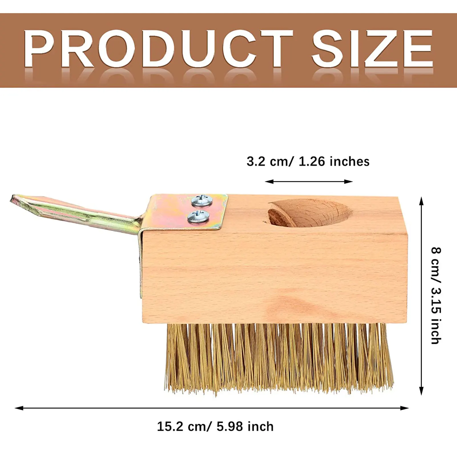 Brush Weed Remover Tool Cleaning Weeding Moss Garden Wire Removal Yard Tools Patio Scrubber Outdoor Paving Paver Deck, Size: 7.09 x 5.91 x 3.15