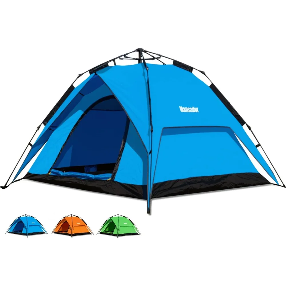 

Pop Up Camping Tent 4 People Automatic Tents for Camping Instant Tent Waterproof Windproof for Camping Hiking Mountaineering