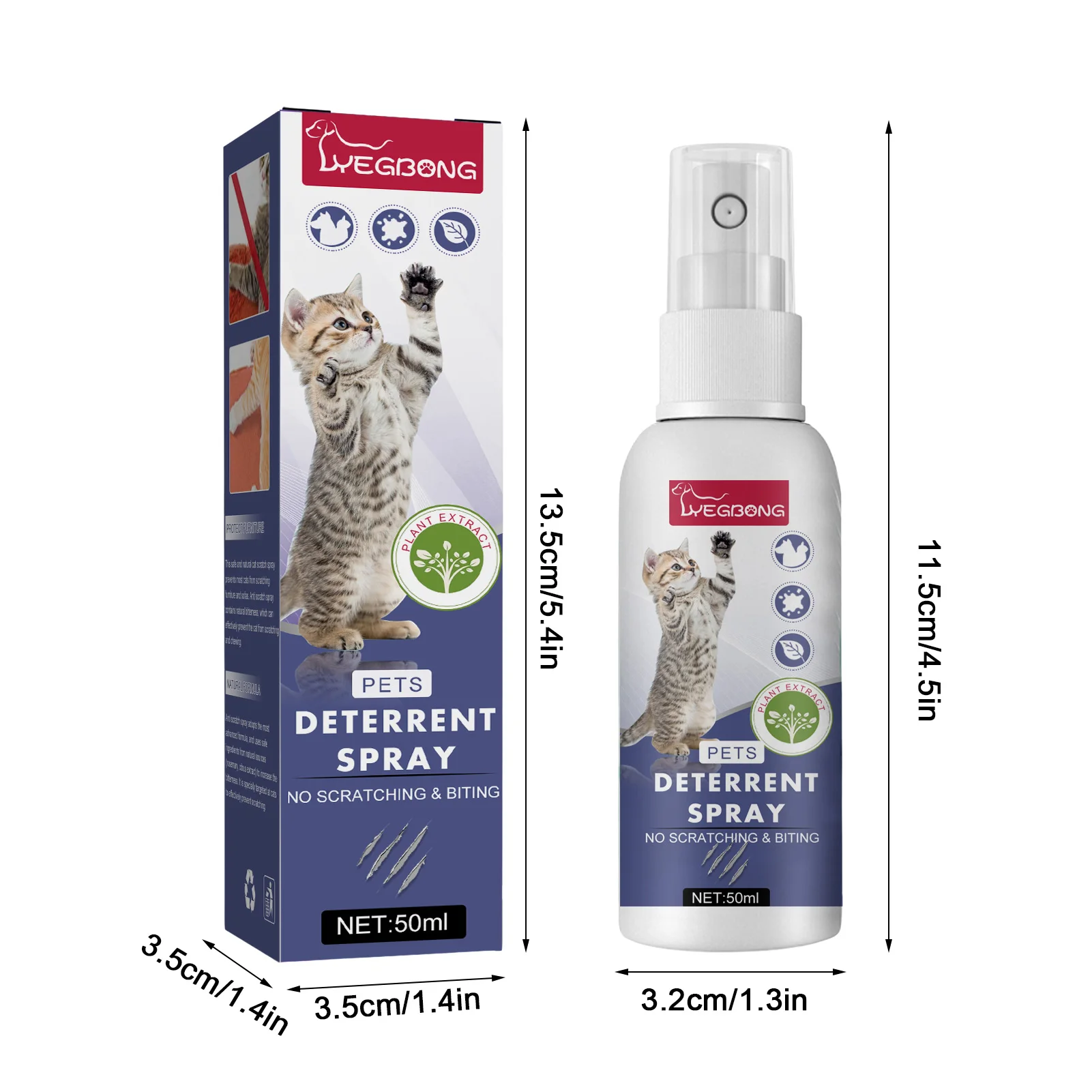 Cat Spray Training Aid For Cat Anti Scratch Furniture Protector Keep Pet Off Cats Scratching Post Safe Restraint Pet Spray 50ml