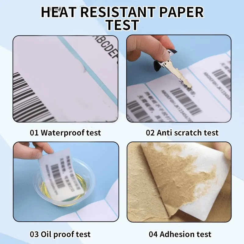 Label Stickers 5000 Triple Thermal Paper Double Row Printable 25x10mm