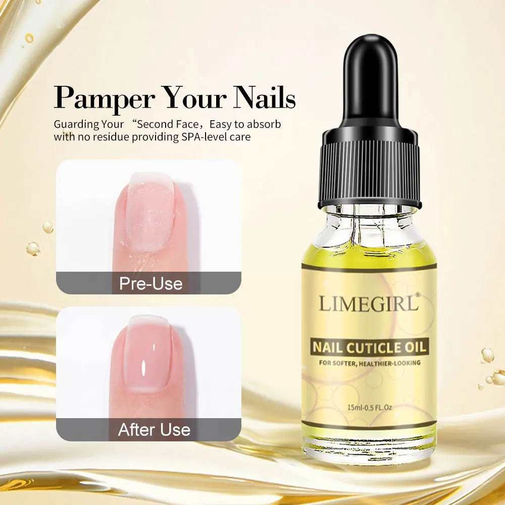 Nail Cuticle Nutrient Oil Nourishes Repairs Damaged Nails Moisturizing Strengthens Brightens Nail Care 15ML nail care oil