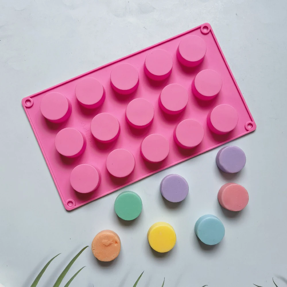 

New Creative 15-Cavity Silicone Mold Cylindrical Cake Mold DIY Jelly Pudding Baking Tool Ice Lattice Ice Cream Mold