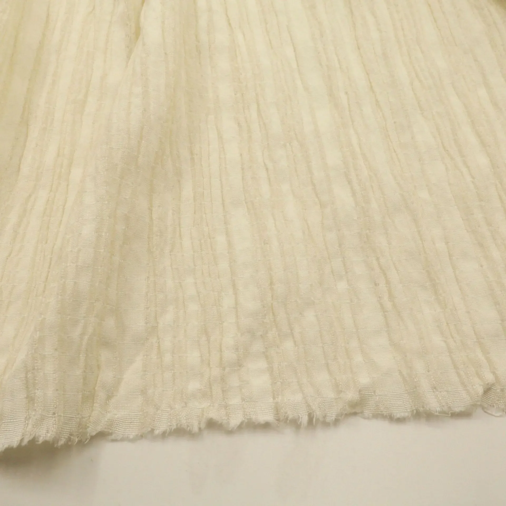 Women's Pants Top Dress Half Skirt Fabric YH-6 Chiyoda Wrinkle Vertical Stripe Texture Design Sensation Sportswear Fabric
