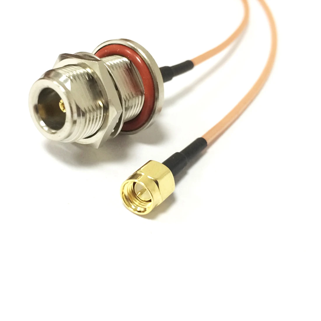RF Pigtail Cable SMA Male Switch N Female Bulkhead RG316 For Wireless 15CM Lots of 10pcs